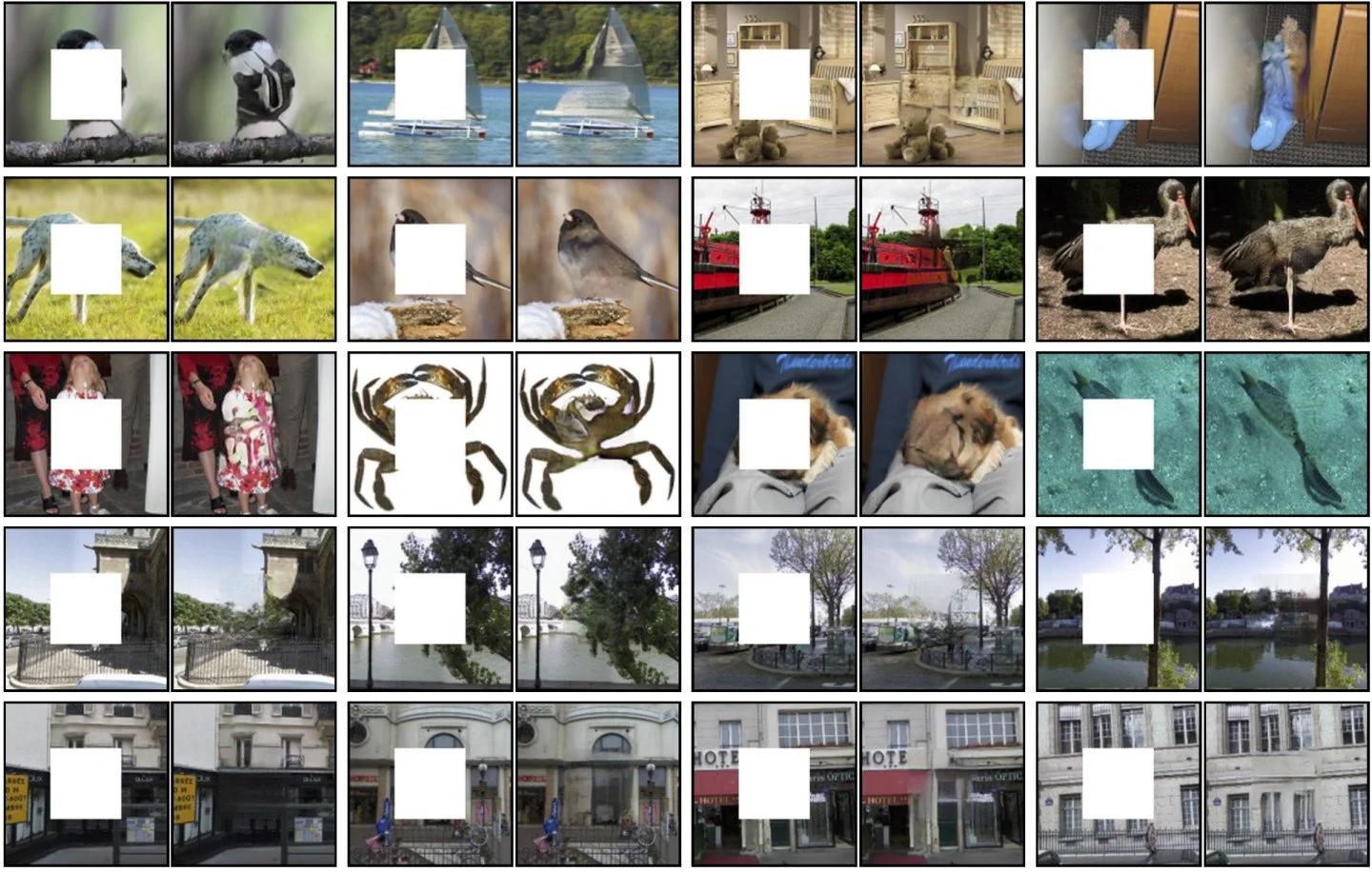 Neural inpainting example